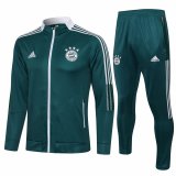 2021-2022 Bayern Munich Green Football Training Set (Jacket + Pants) Men's