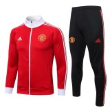 2022-2023 Manchester United Red - White Football Training Set (Jacket + Pants) Men's