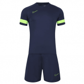 2023-2024 Customize Navy NK-762 Football Training Set (Shirt + Short) Men's