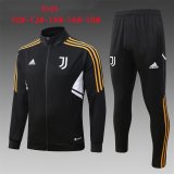 2022-2023 Juventus Black Football Training Set (Jacket + Pants) Children's