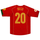 2004 Portugal Home Football Shirt Men's #Retro Deco #20