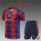 2024-2025 Barcelona Red - Blue Football Training Set (Shirt + Short) Children's