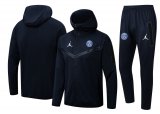 2022-2023 PSG Hoodie Royal Football Training Set (Jacket + Pants) Men's