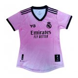 2022-2023 Real Madrid Y-3 120th Anniversary Pink Football Shirt WoMen's