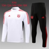 2022-2023 Bayern Munich White Football Training Set Children's