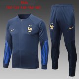 2022 France Royal Football Training Set (Jacket + Pants) Children's