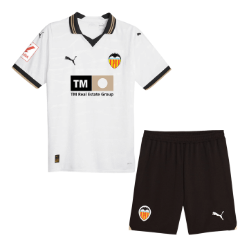 2023-2024 Valencia Home Football Set (Shirt + Short) Children's