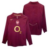 2005-2006 Arsenal Home Long Sleeve Football Shirt Men's #Retro