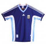 1998 Argentina Retro Away Football Shirt Men's