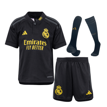 2023-2024 Real Madrid Third Away Football Whole Set(Shirt + Shorts + Socks) Children's