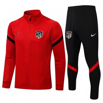 2021-2022 Atletico Madrid Red Football Training Set (Jacket + Pants) Men's