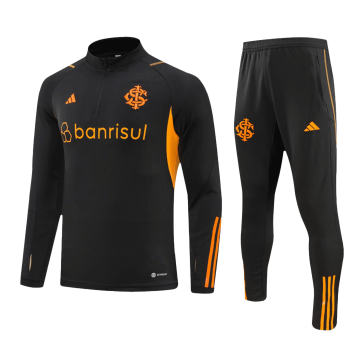 2023-2024 SC Internacional Black Football Training Set (Sweatshirt + Pants) Men's