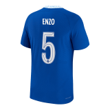 2022-2023 Chelsea Home UCL Football Shirt Men's #ENZO #5 Player Version
