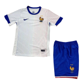 2024 France Away EURO Football Set (Shirt + Short) Children's