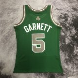 2007-2008 Boston Celtics Kelly Green Mitchell & Ness Hardwood Classics Jersey Men's #GARNETT #5