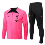 2022-2023 Liverpool Pink Football Training Set (Jacket + Short) Men's