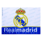 Real Madrid Team White Football Flag