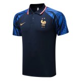 2022 France Royal Football Polo Shirt Men's