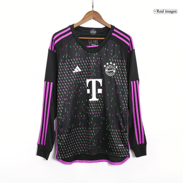 2023-2024 Bayern Munich Away Football Shirt Men's #Long Sleeve