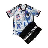 2023 Japan Special Edition White Football Set (Shirt + Short) Children's
