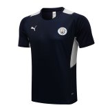 2021-2022 Manchester City Navy Short Football Training Shirt Men's