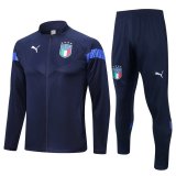 2022 Italy Navy Football Training Set (Jacket + Pants) Men's