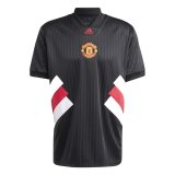 2023-2024 Manchester United Icon Black Football Shirt Men's