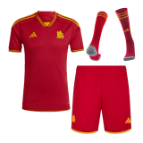 2023-2024 Roma Home Football Set (Shirt + Short + Socks) Men's