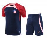 2023-2024 Atletico Madrid Navy Football Training Set (Shirt + Short) Men's