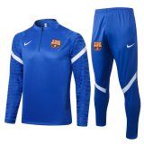 2021-2022 Barcelona Sharp Blue Football Training Set Men's