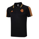 2023-2024 Internacional Black Football Polo Shirt Men's