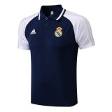 2021-2022 Real Madrid Navy Football Polo Shirt Men's