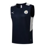 2021-2022 Manchester City Royal Football Singlet Shirt Men's