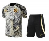 2023-2024 Chelsea Grey Football Training Set (Shirt + Short) Men's