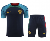 2022-2023 Portugal Navy Football Training Set (Shirt + Short) Men's #Pre-Match