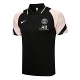 2021-2022 PSG Black - Pink Football Polo Shirt Men's