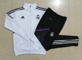 2022-2023 Real Madrid White Football Training Set (Jacket + Pants) Men's