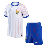 2024 France Away EURO Football Set (Shirt + Short) Men's