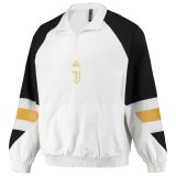 2023-2024 Juventus White All Weather Windrunner Football Jacket Men's #Half-Zip Icon