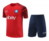 2024-2025 Napoli Red Football Training Set (Shirt + Short) Men's