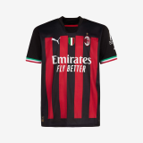 2022-2023 AC Milan Home Football Shirt Men's