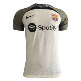 2023-2024 Barcelona Beige Pre-Match Football Training Shirt Men's #Match