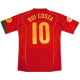 2004 Portugal Home Football Shirt Men's #Retro Rui Costa #10