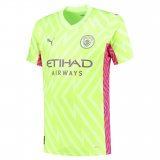 2023-2024 Manchester City Goalkeepr Yellow Football Shirt Men's
