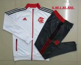 2021-2022 Flamengo White Football Training Set (Jacket + Pants) Men's