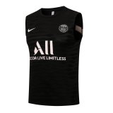 2021-2022 PSG Black Football Singlet Shirt Men's
