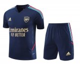 2023-2024 Arsenal Royal Football Training Set (Shirt + Short) Men's