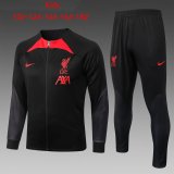2022-2023 Liverpool Black Football Training Set (Jacket + Short) Children's