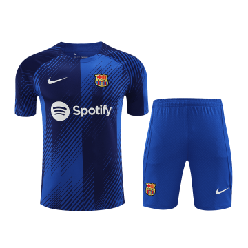2023-2024 Barcelona Pre-Match Football Training Set (Shirt + Shorts) Men's