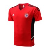 2022-2023 Bayern Munich Red Short Football Training Shirt Men's